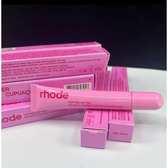 Rhode Skin Jelly Bean Peptide Lip Tint X1 NIB PLUS JELLY BEAN PR BOX & POUCH - Picture 11 of 13